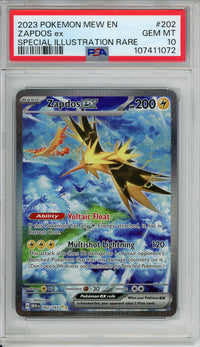 Pokemon Graded: Zapdos ex PSA 10
