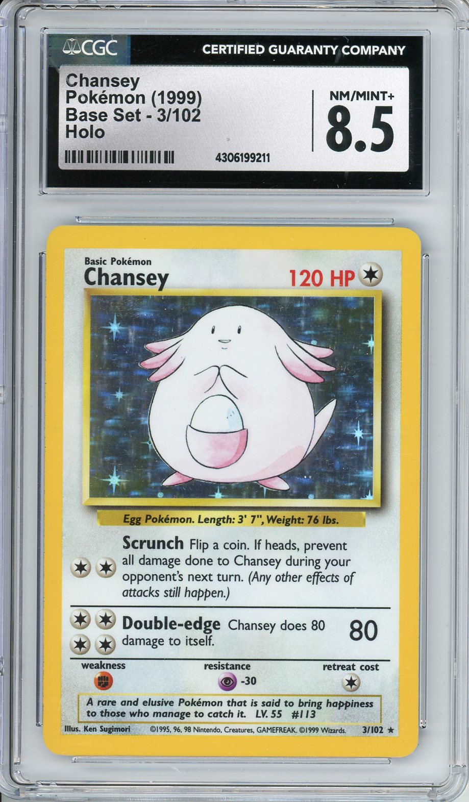 Pokemon Graded: Chansey CGC 8.5