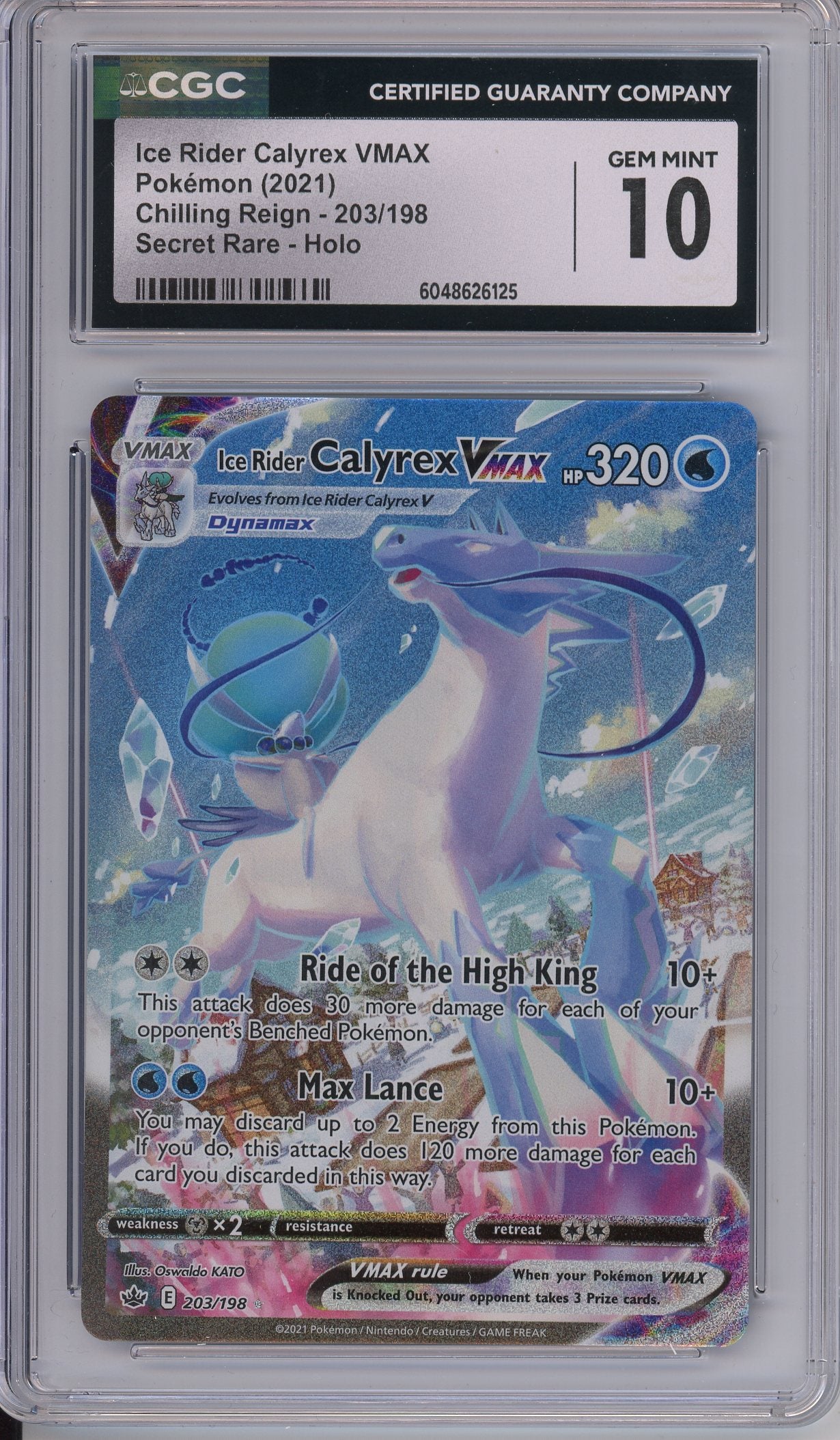 Pokemon Graded: Ice Rider Calyrex VMAX CGC 10 – Double Infinity Gaming