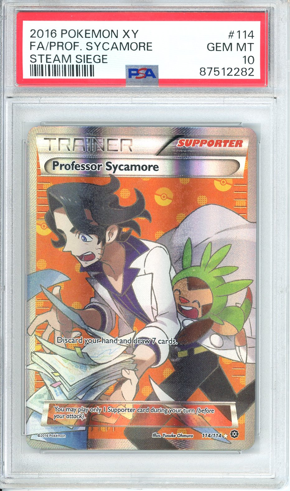 Graded Pokemon: Professor Sycamore PSA 10