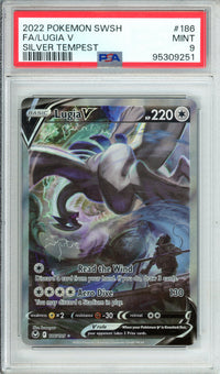 Pokemon Graded: Lugia V 186/195 Silver Tempest (2022) Holo PSA 9