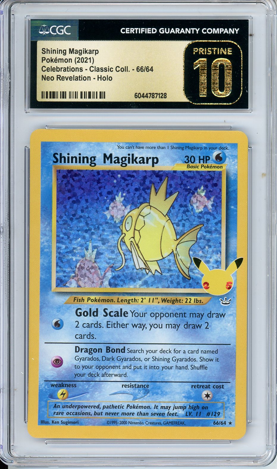 Pokemon Graded: Celebrations Shining Magikarp CGC Pristine 10 – Double Infinity Gaming