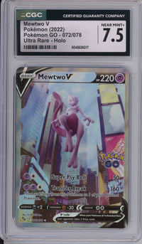 Pokemon Graded: Mewtwo V CGC 7.5