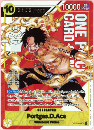 One Piece Single: Portgas D. Ace Serialized 105/1000 Promo Top Prize LP