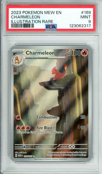 Pokemon Graded: Charmeleon 169/165 Scarlet & Violet 151 (2023) IR Holo PSA 9