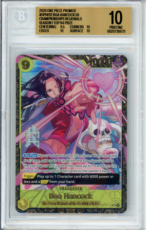 One Piece Graded: Boa Hancock OP14-112 Championship Top 64 (2026) Beckett 10