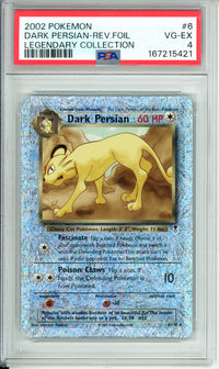 Pokemon Graded: Dark Persian 4/110 Legendary Collection (2002) Rev. Foil PSA 4
