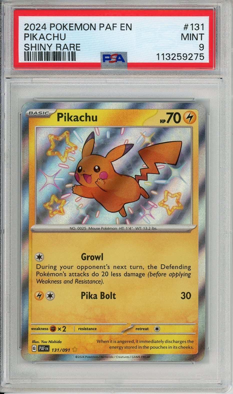 Pokemon Graded: Shiny Pikachu PSA 9