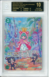 One Piece Graded: JP Wings Of The Captain OP04-024 Art Rare Beckett Black Label 10