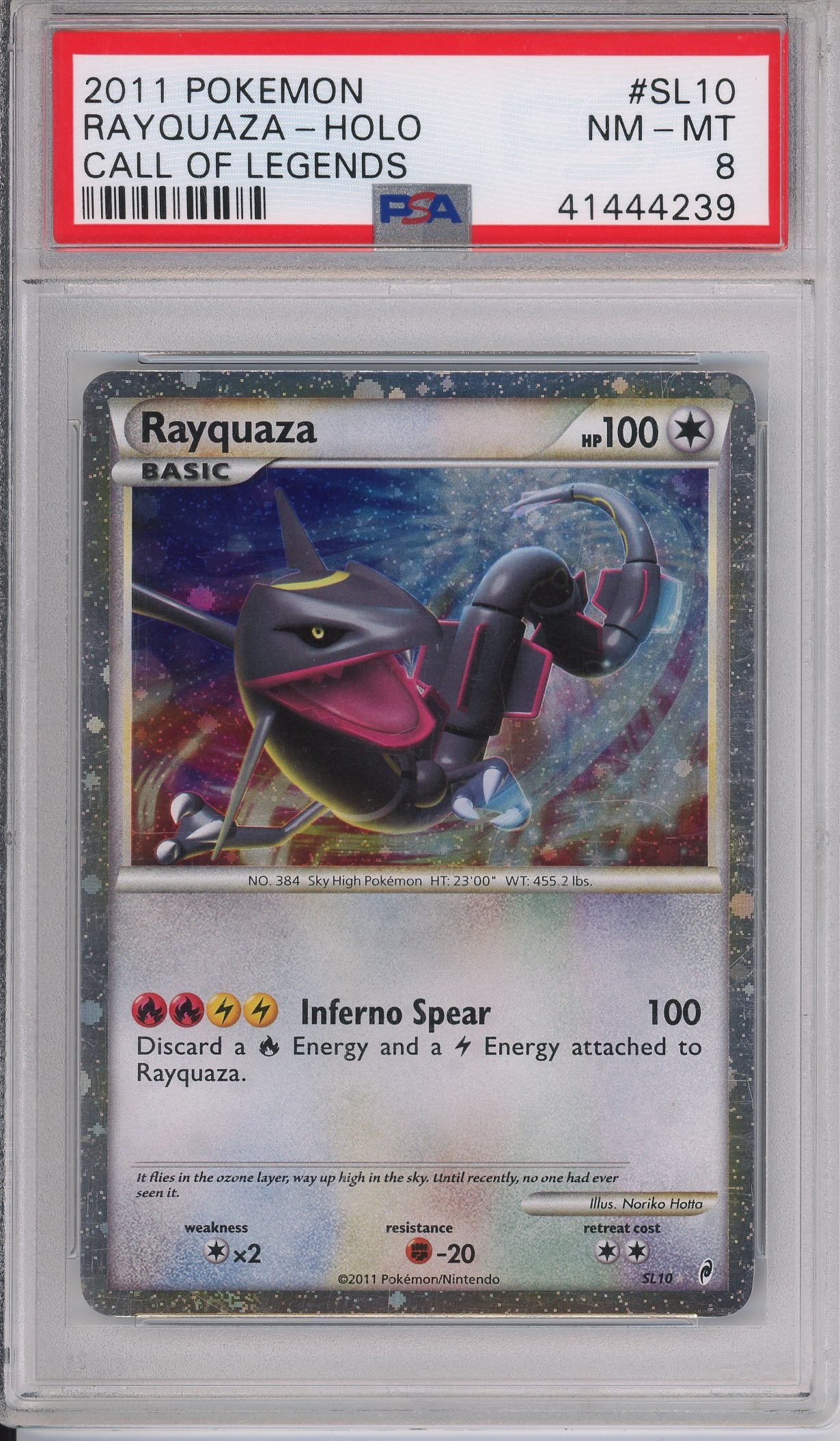 Rayquaza Call of Legends Holo SL10 PSA 8 – Double Infinity Gaming