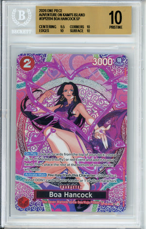 One Piece Graded: Boa Hancock OP12-014 Special Alternate Art Beckett 10