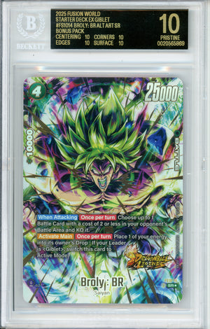Dragon Ball Graded: Broly: BR #FS1014 Alt Art Secret Rare Beckett Black Label 10