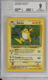 Pokemon Graded: Raichu Beckett 9