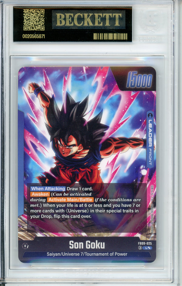 Dragon Ball Graded: Son Goku #FB09025 Dual Evolution (2026) Alt Art Beckett Black Label 10