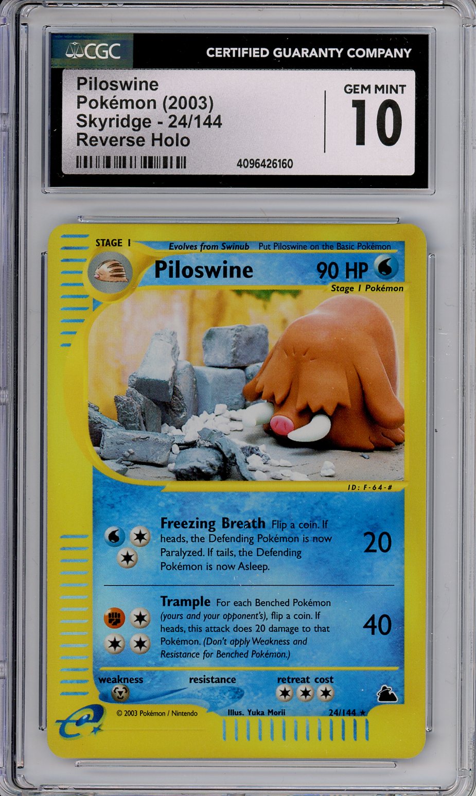 Pokemon Graded: Piloswine CGC 10