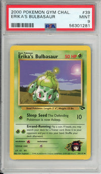Pokemon Graded: Erika's Bulbasaur 39/132 Gym Challenge (2000) PSA 9