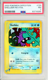 Pokemon Graded: Shellder #129 Expedition (2002) Reverse Foil PSA 7