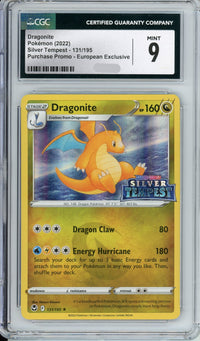 Pokemon Graded: Dragonite Silver Tempest Purchase Promo (2022) Holo CGC 9