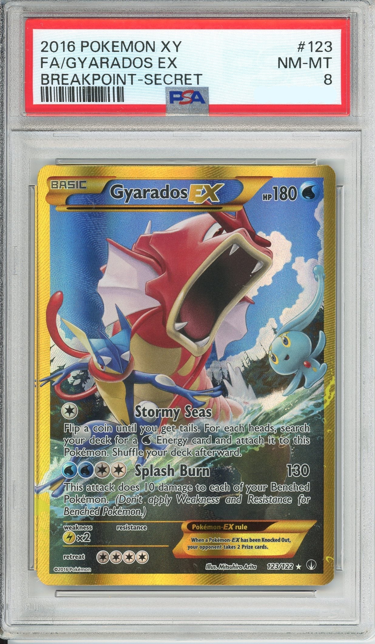 Pokemon Graded: Gyarados EX PSA 8 Pokemon Graded: Gyarados EX PSA 8