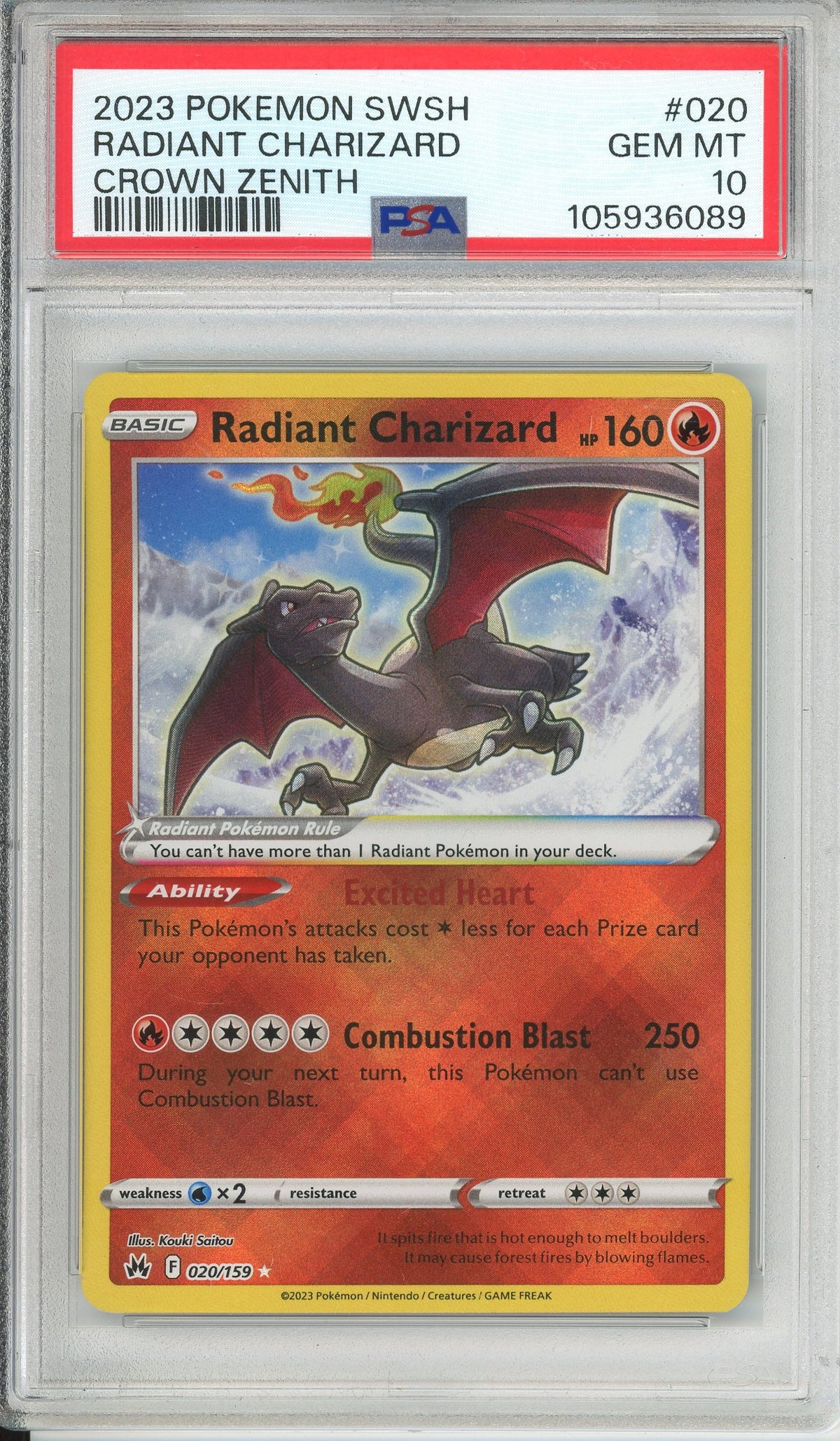 Pokemon Graded: Radiant Charizard PSA 10
