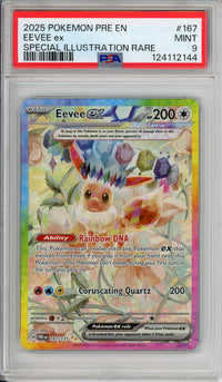 Pokemon Graded: Eevee ex 167/131 Prismatic Evolutions (2025) SAR Holo PSA 9