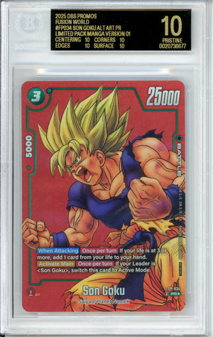 Dragon Ball Graded: Son Goku #FP034 Alt Art Promo (2025) Beckett Black Label 10