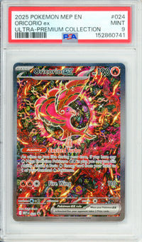Pokemon Graded: Oricorio ex #24 UPC Promo (2025) Holo PSA 9