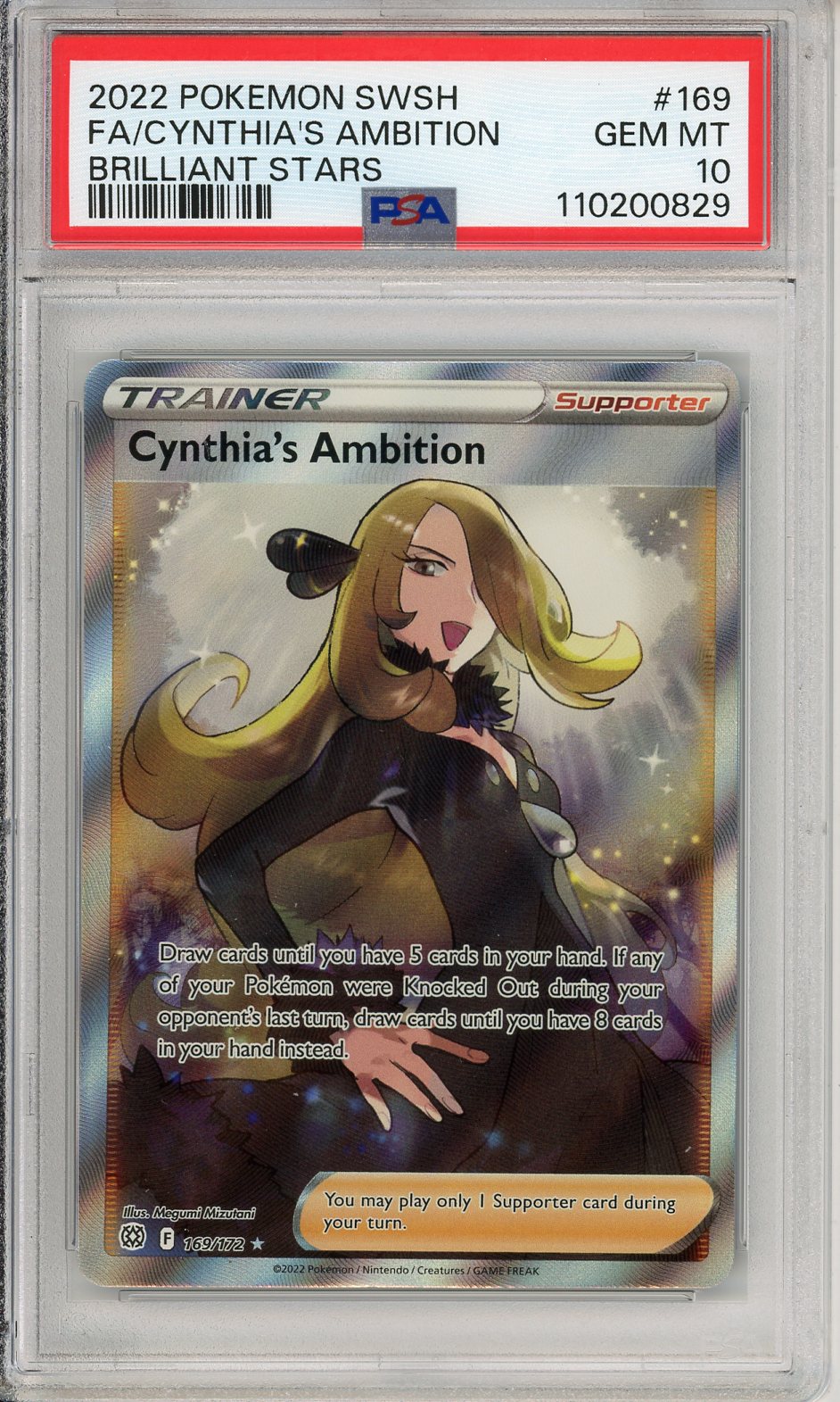 Pokemon Graded: Cynthia's Ambition PSA 10