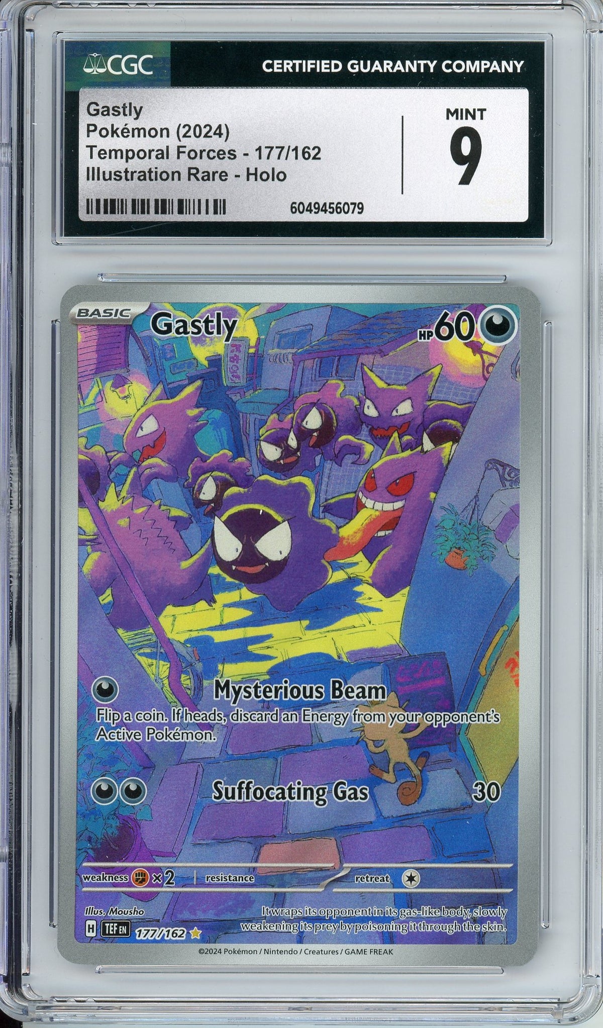 Pokemon Graded: Gastly IR CGC 9