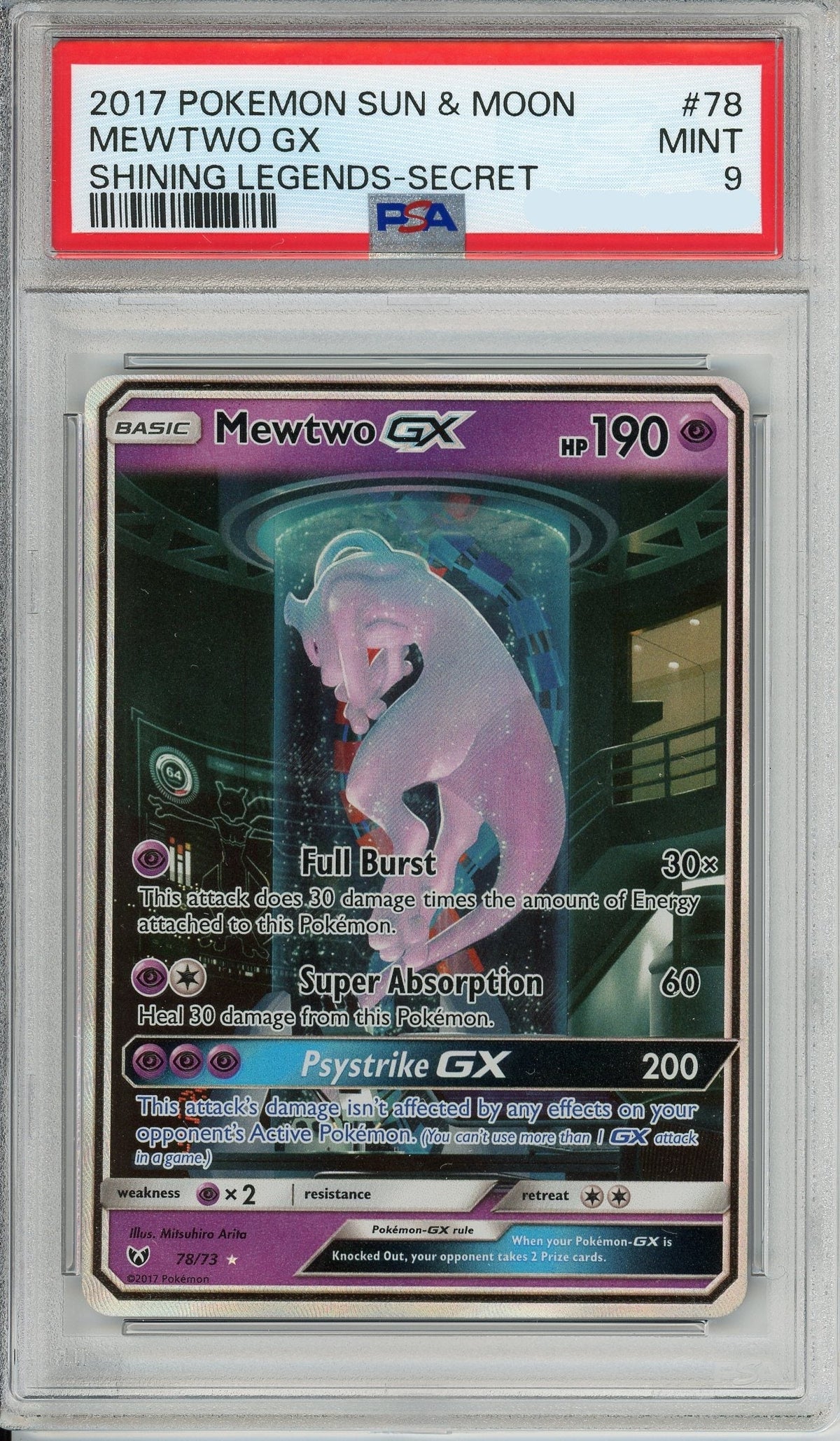 Pokemon Graded: Mewtwo PSA 9
