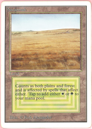 MTG Single: Savannah Revised Edition (1994) MP