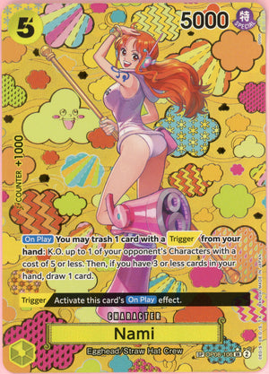 One Piece Single: Nami OP08-106 Emperors In The New World Special Rare NM