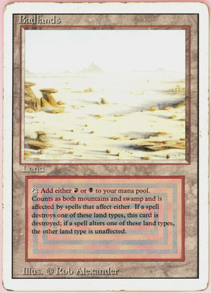 MTG Single: Badlands Revised Edition (1994) MP