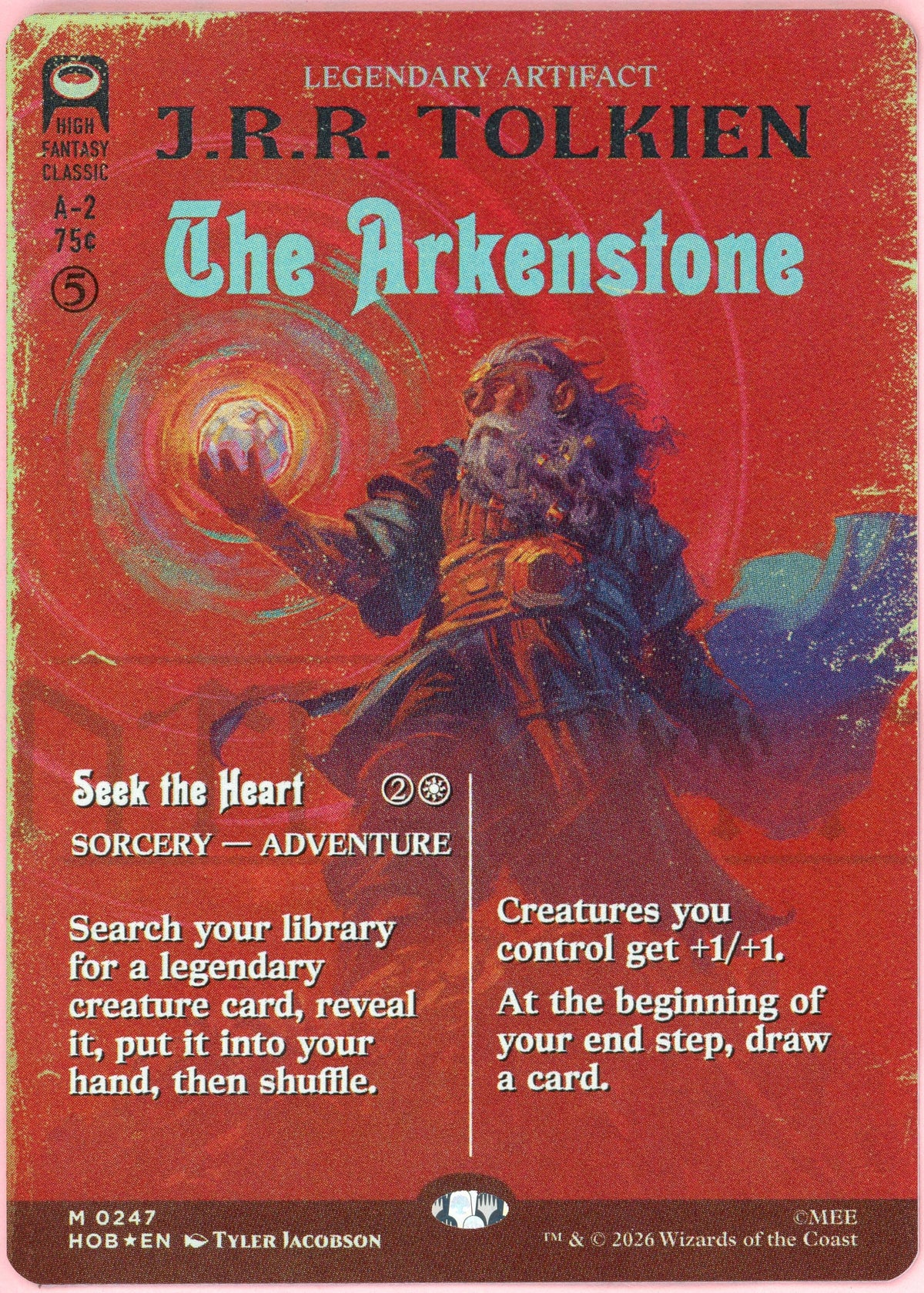 MTG Single: The Arkenstone Borderless #247 The Hobbit (2026) Surge Foil NM