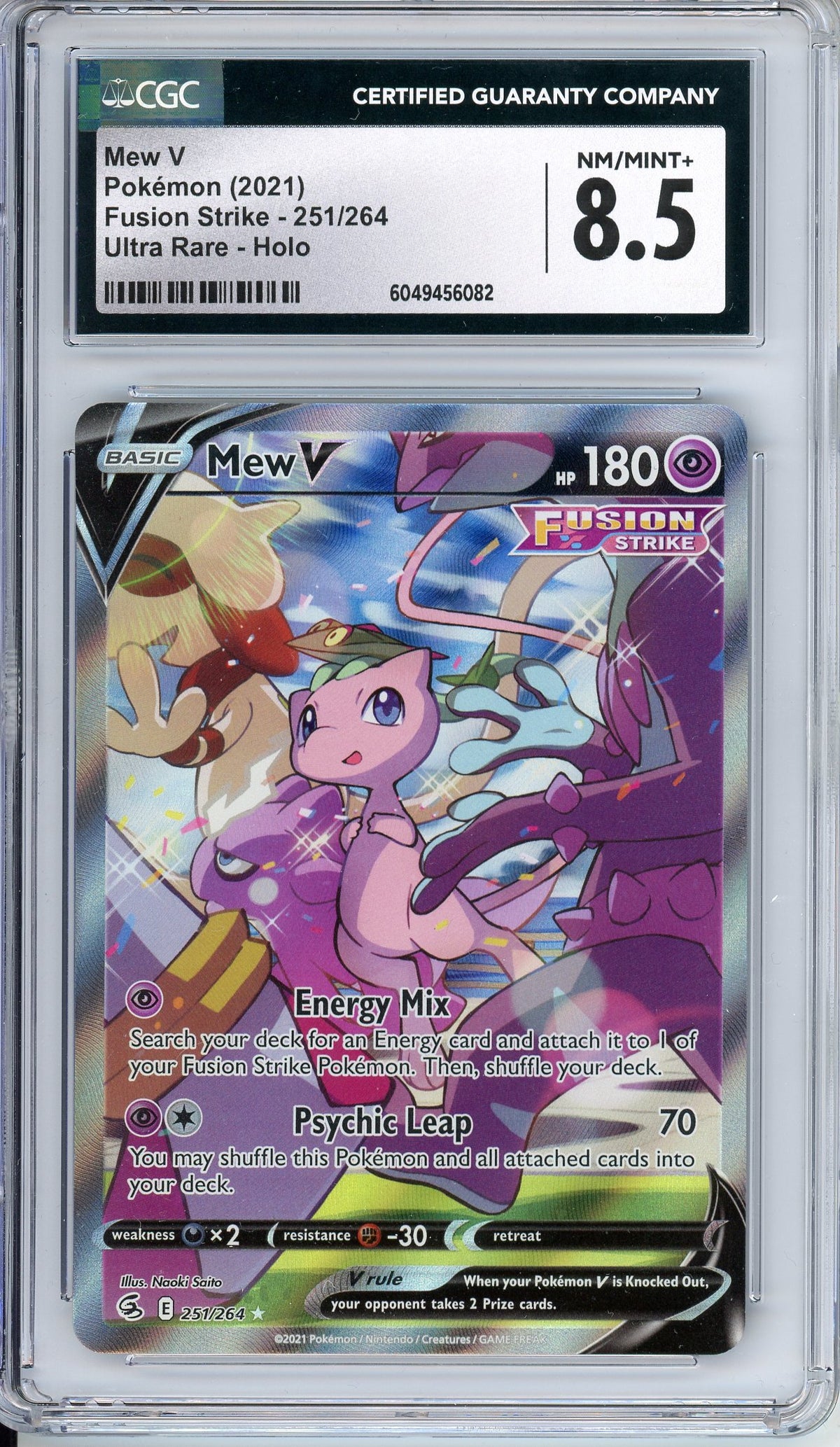 Pokemon Graded: Mew V CGC 8.5