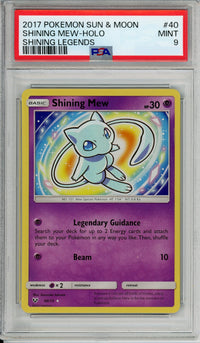 Pokemon Graded: Shining Mew PSA 9