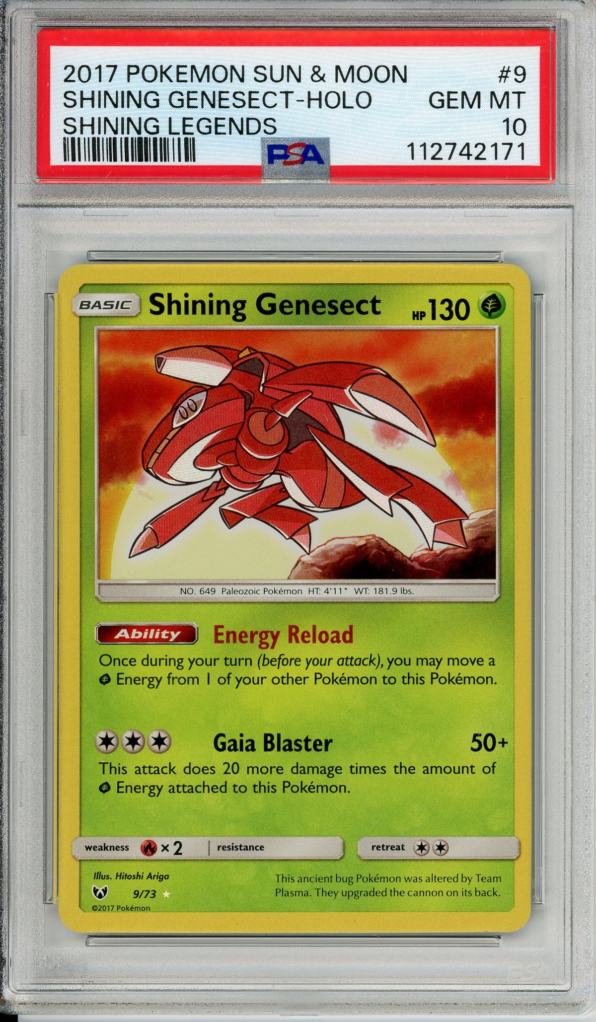 Pokemon Graded: Shining Genesect PSA 10