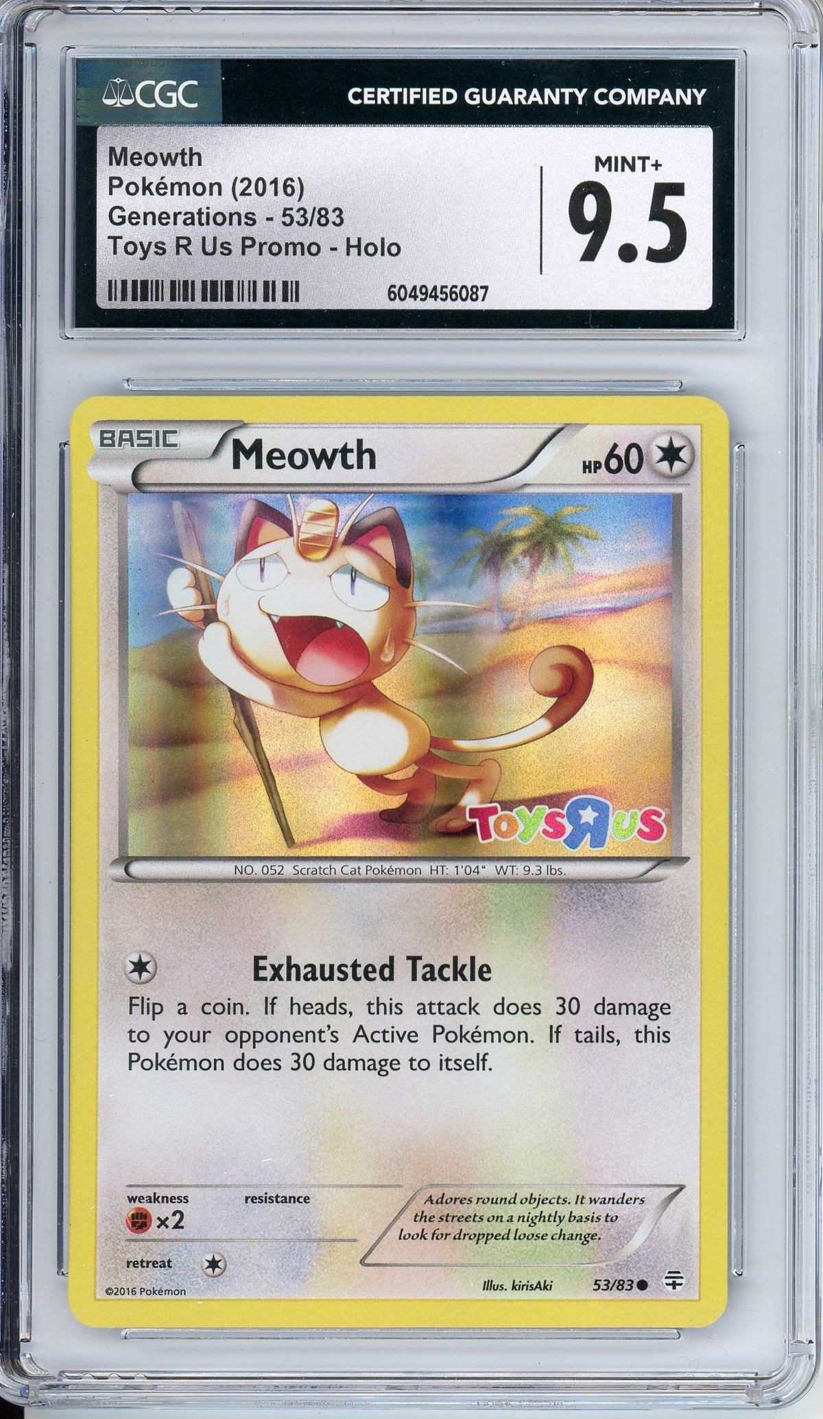 Pokemon Graded: Meowth Toys R Us Promo CGC 9.5