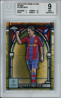 Sports Graded: Lionel Messi The Grail #2 Topps Chrome (2024-25) Beckett 9