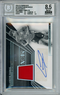 Sports Graded: Lamine Yamal #25 Panini Noir Autograph (2024-25) B&W Beckett 8.5