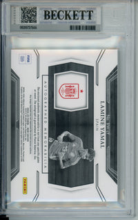 Sports Graded: Lamine Yamal #25 Panini Noir Autograph (2024-25) B&W Beckett 8.5