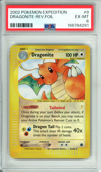 Pokemon Graded: Dragonite 9/165 Expedition (2002) Rev. Foil PSA 6