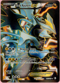 Pokemon Single: Black Kyurem EX 145/149 Boundaries Crossed (2012) Full Art Holo MP