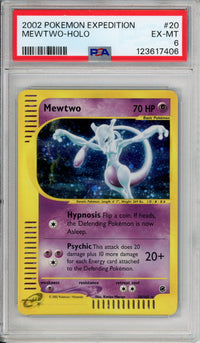 Pokemon Graded: Mewtwo 20/165 Expedition (2002) Holo PSA 6