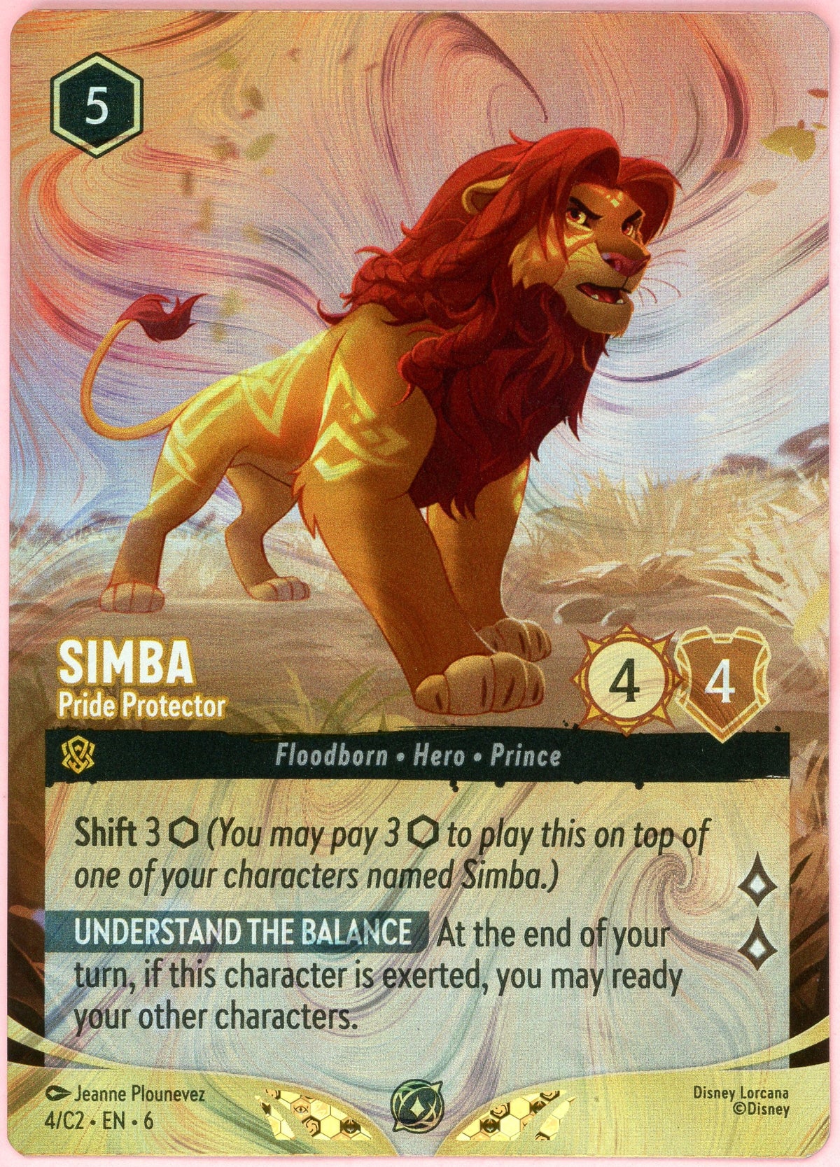 Lorcana Single: Simba Pride Protector #4 Floodborn (2023) Foil NM