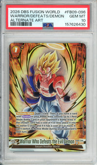 Dragon Ball Graded: Warrior Who Defeats the Evil Demon FB09-096 Alt Art PSA 10