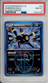 Pokemon Graded: Umbreon 64/116 Plasma Freeze (2013) Holo PSA 8