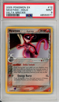 Pokemon Graded: Mewtwo 12/113 Delta Species (2005) Holo PSA 9