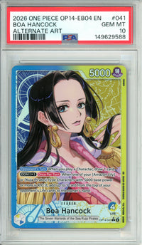 One Piece Graded: Boa Hancock OP14-041 Leader Alternate Art (2026) PSA 10