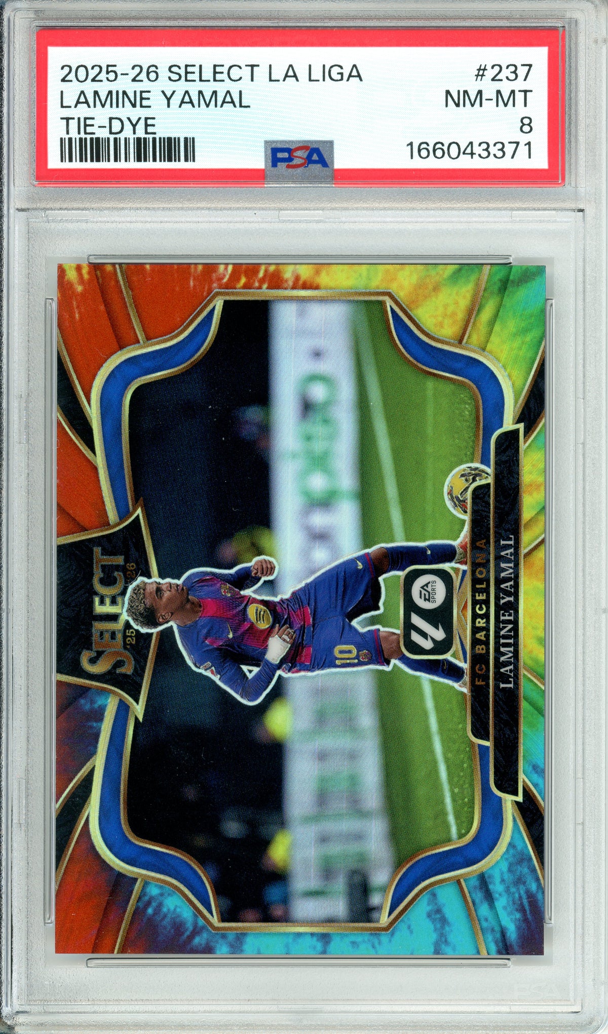 Sports Graded: Lamine Yamal Select La Liga Tie-Dye PSA 8